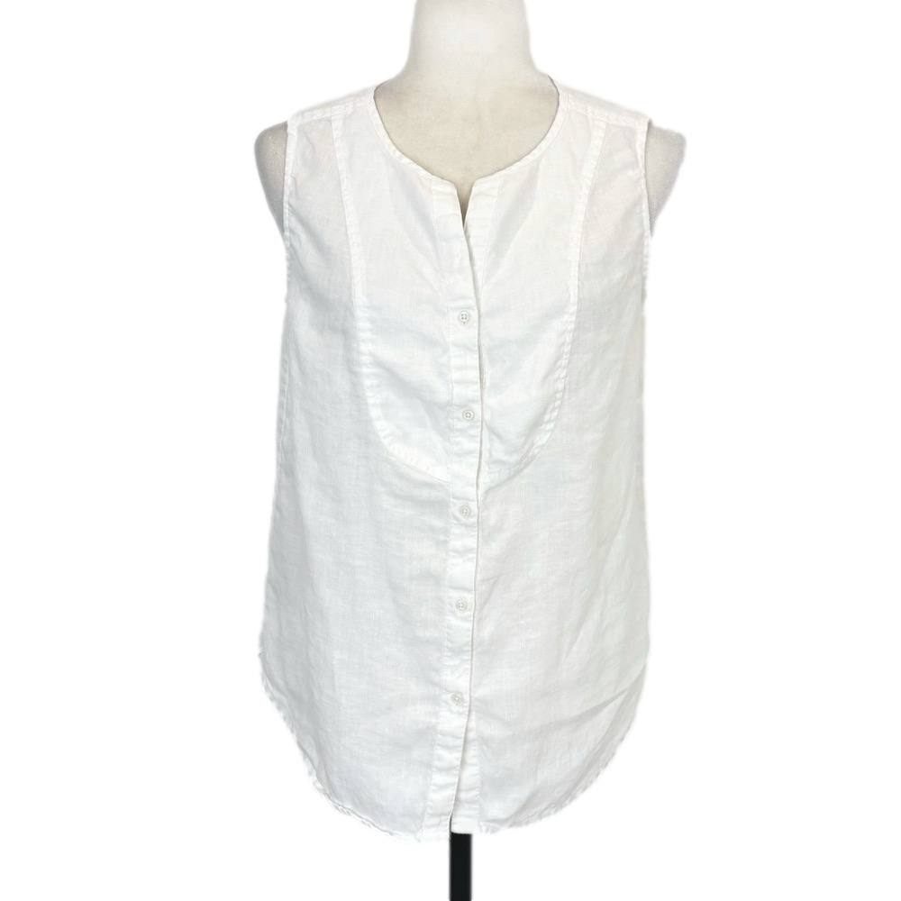 Contemporaine white linen shirt